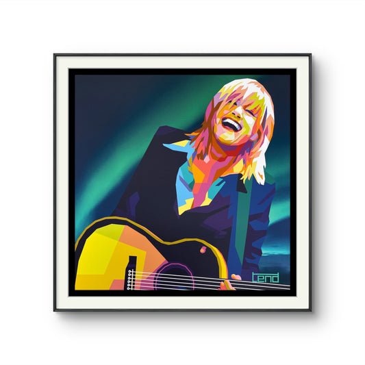 Popart av av Torbjørn Endrerud med kunstnernavnet Tendart. Her ser du et motiv an Anne Grete Preus.