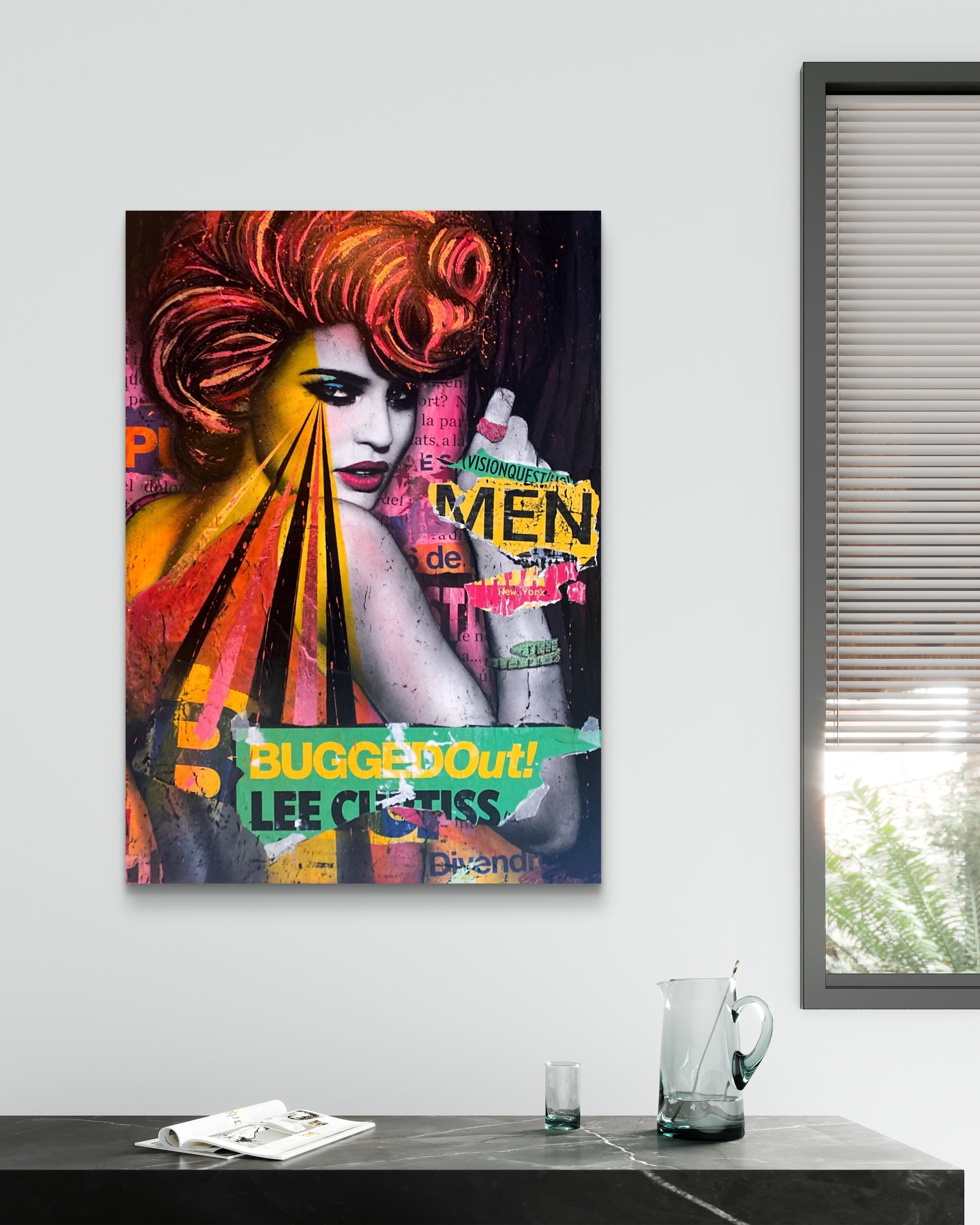 Originale Store Malerier av Fru Bugge - Popart og Streetart