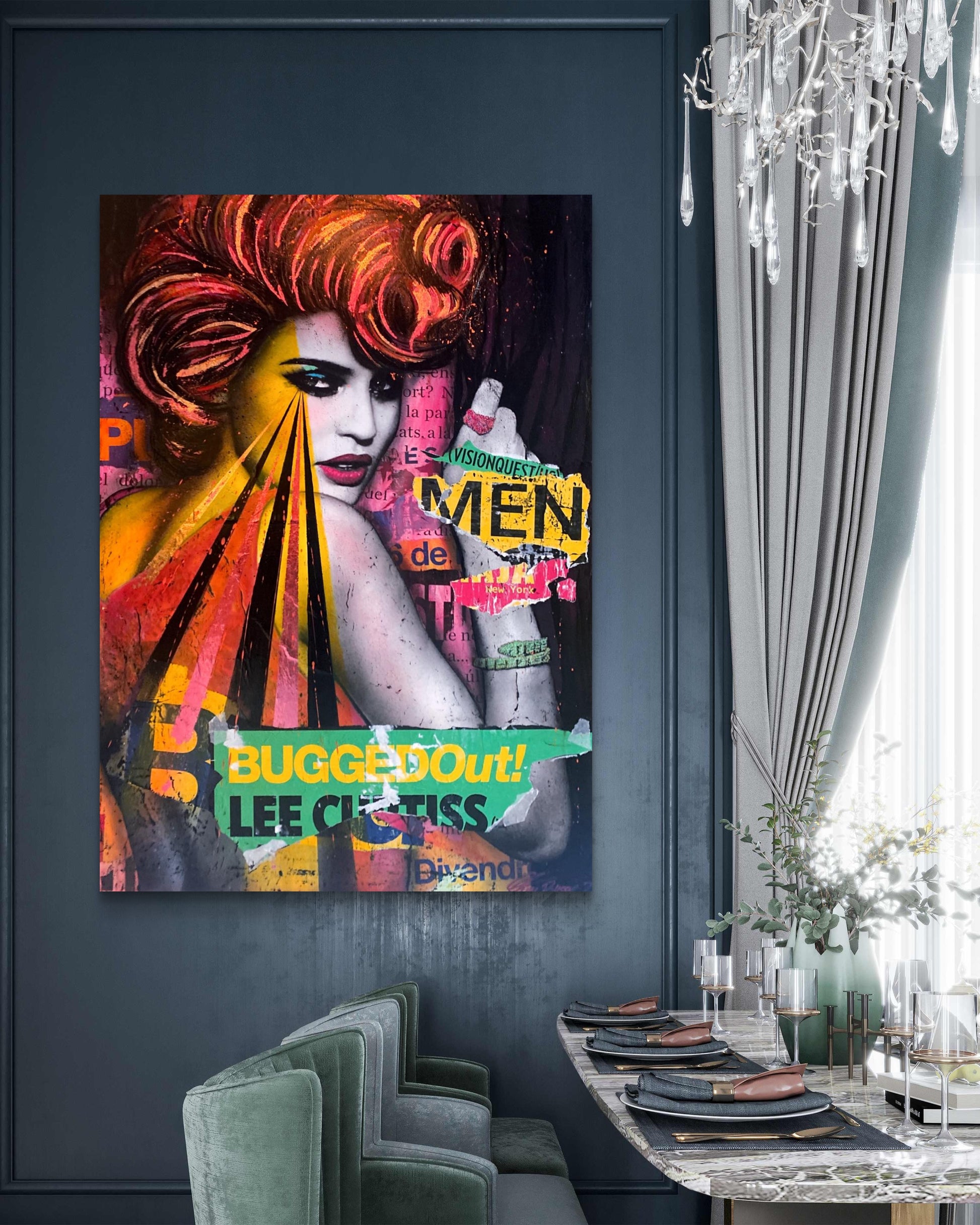 Fru Bugges Popart - Store Malerier og Originale Verk