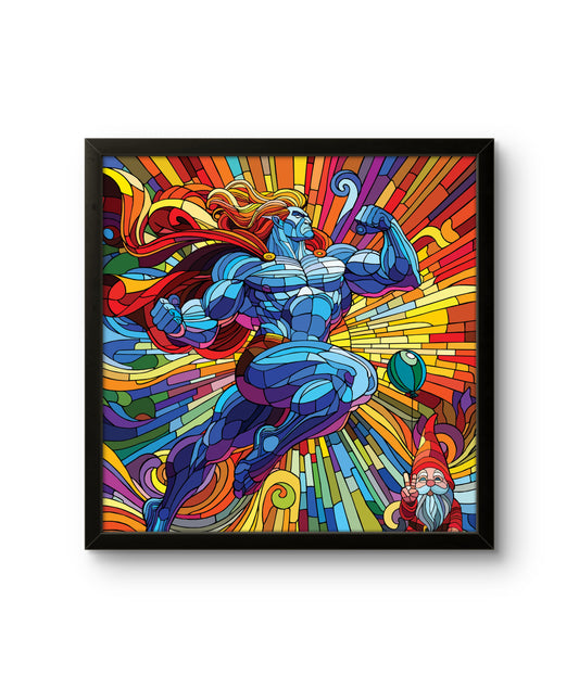 Ronny Bank "Praise the lord" 90x90cm