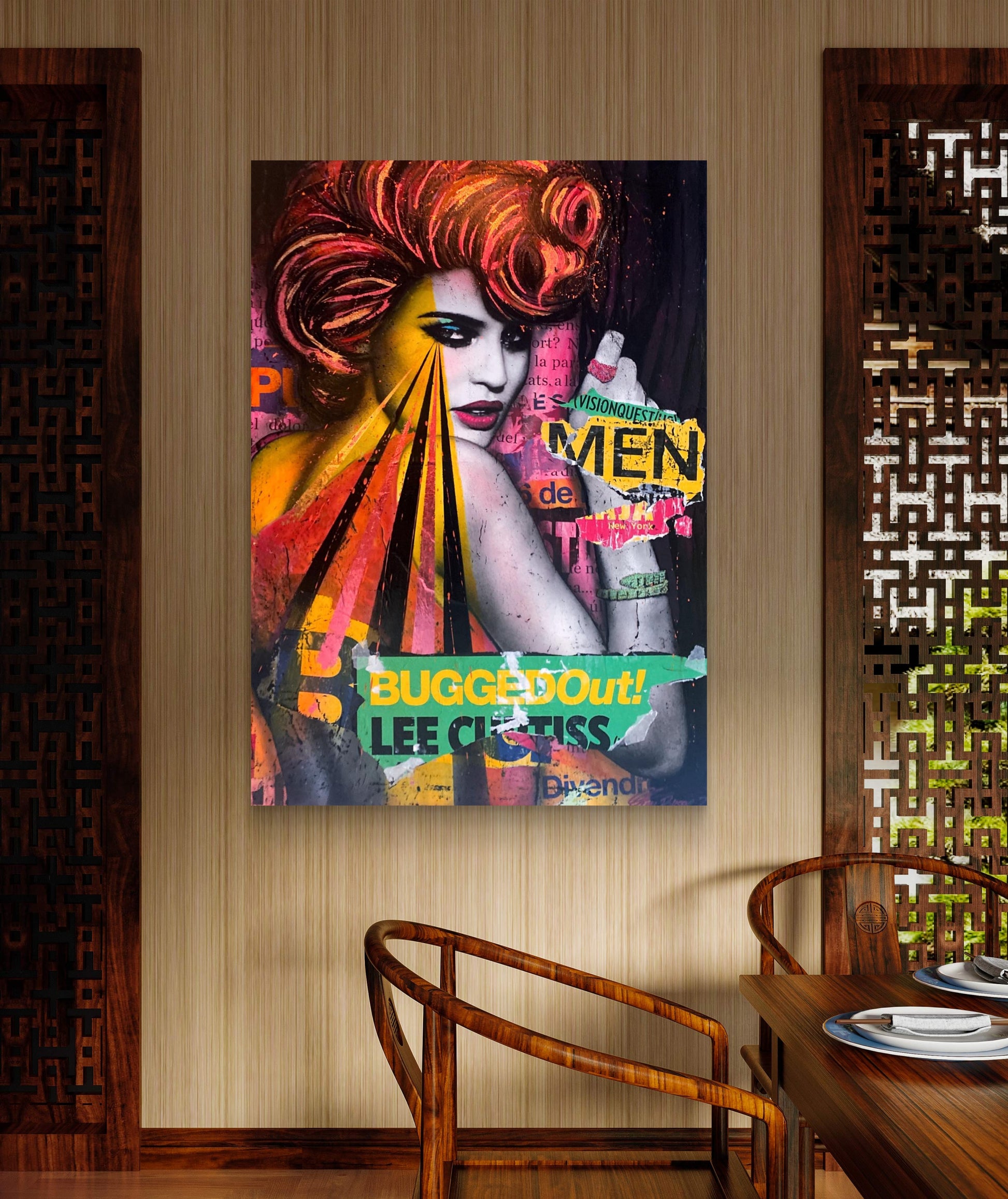 Streetart Mesterverk av Fru Bugge - Originale Store Malerier