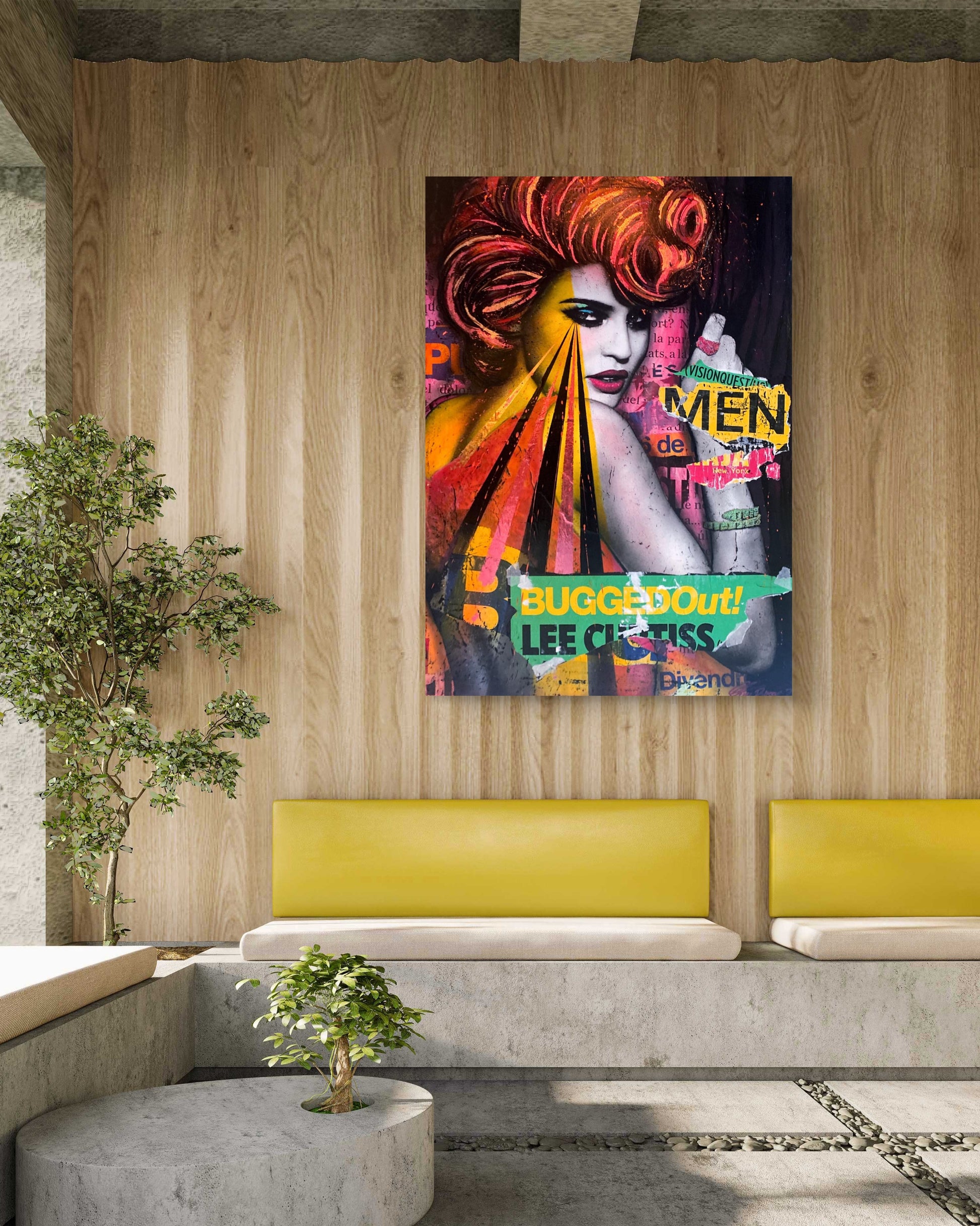 Fru Bugges Store Malerier - Popart og Streetart Originaler