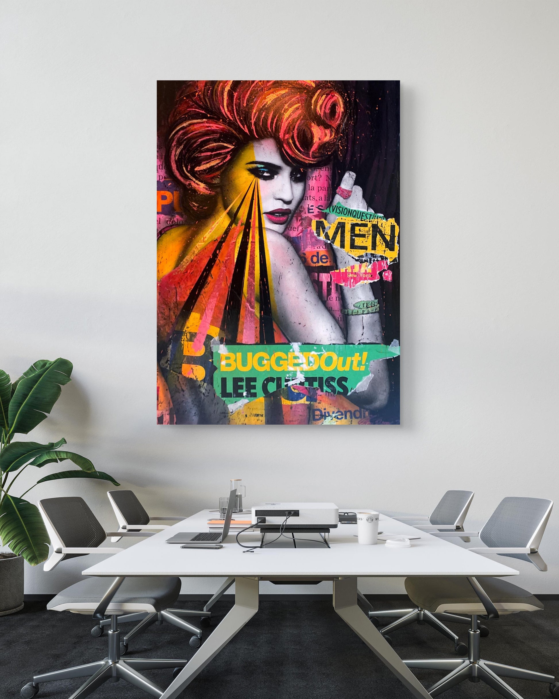 Popart av Fru Bugge - Store, Fargerike Originaler