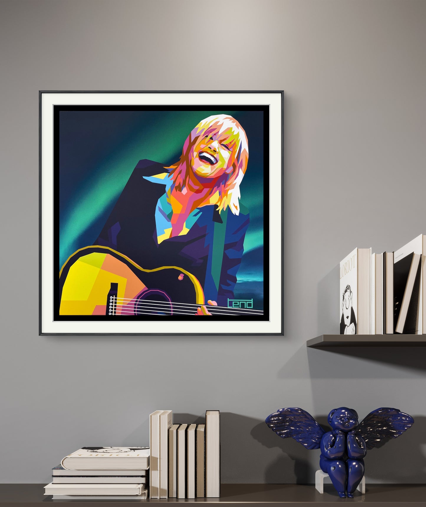 Popart av den populære kunstneren Tendart. Trykket er av Anne Grete Preus. Galleri2b har mye popart i galleriet av Torbjørn Endrerud med kunstnernavnet tendart. Vi formidler store malerier og originaler av kjente kunstnere