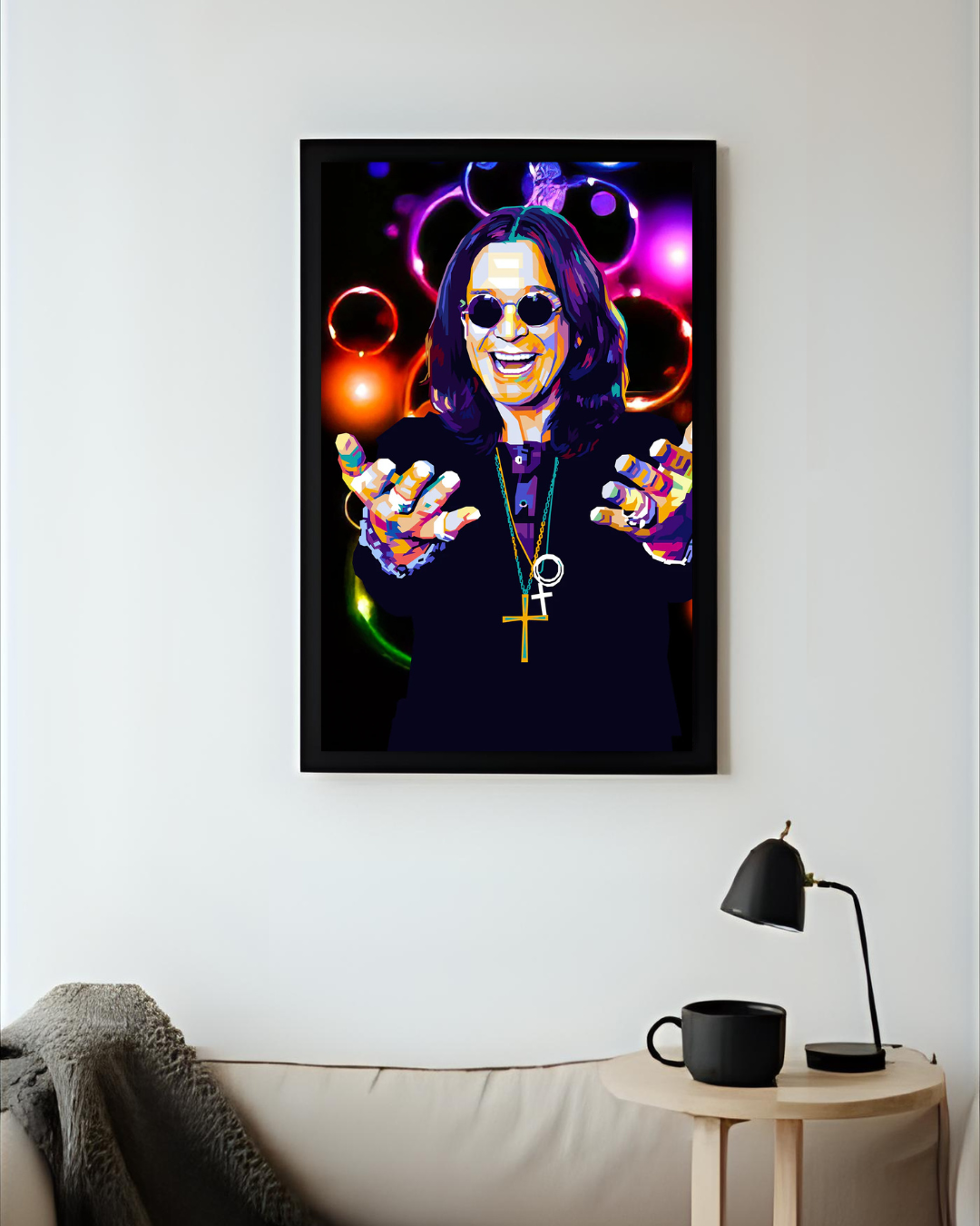 Gave til en som er fan av Ozzy Osbourne. Heng Ozzy Osbourne på veggen din