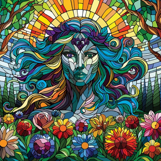 Her ser du trykk av Ronny Bank. Tittel "In Her Strenght, We Find Light"