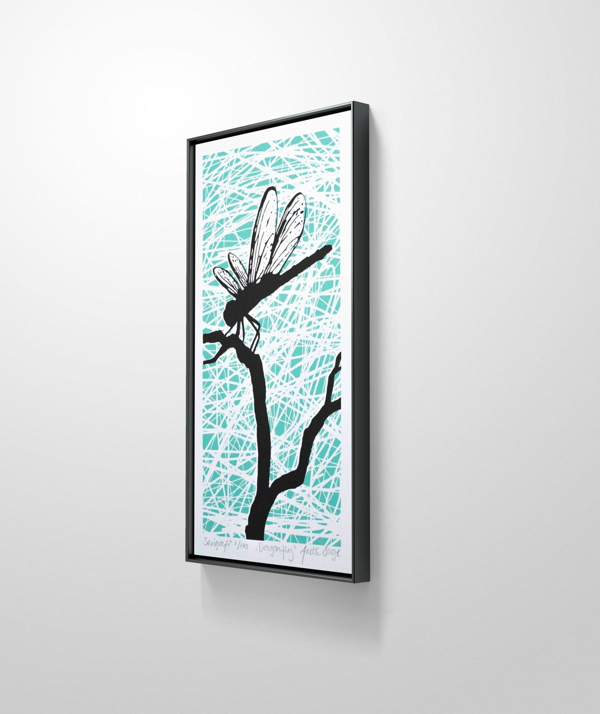 Bilde av Anette Borge "Dragonfly" laget av Anette Borge, popart kunst fra Galleri2b