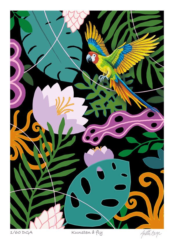 Bilde av Anette Borge "Kunsten å fly" laget av Anette Borge, popart kunst fra Galleri2b