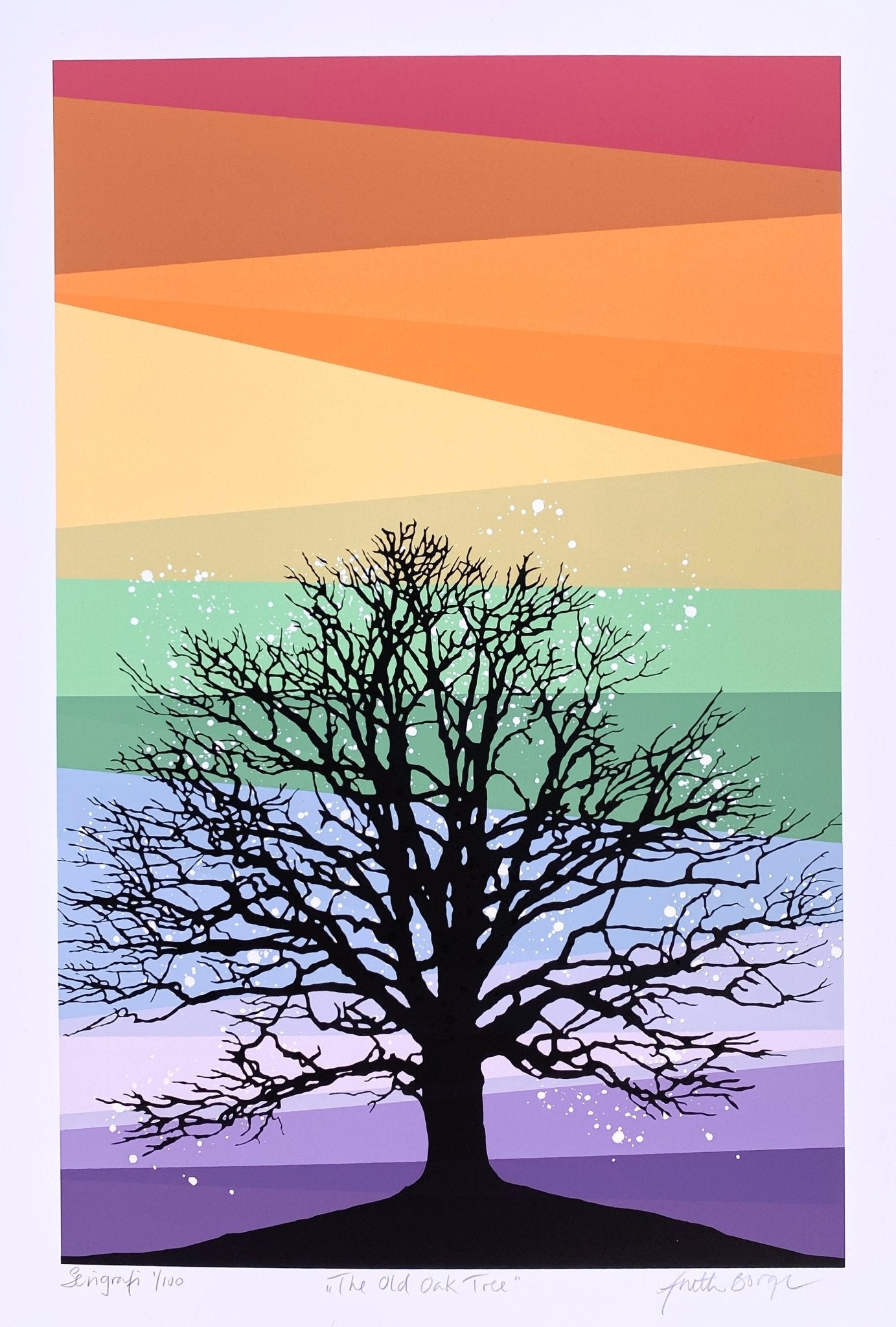 Bilde av Anette Borge "The old oak tree" laget av Anette Borge, popart kunst fra Galleri2b