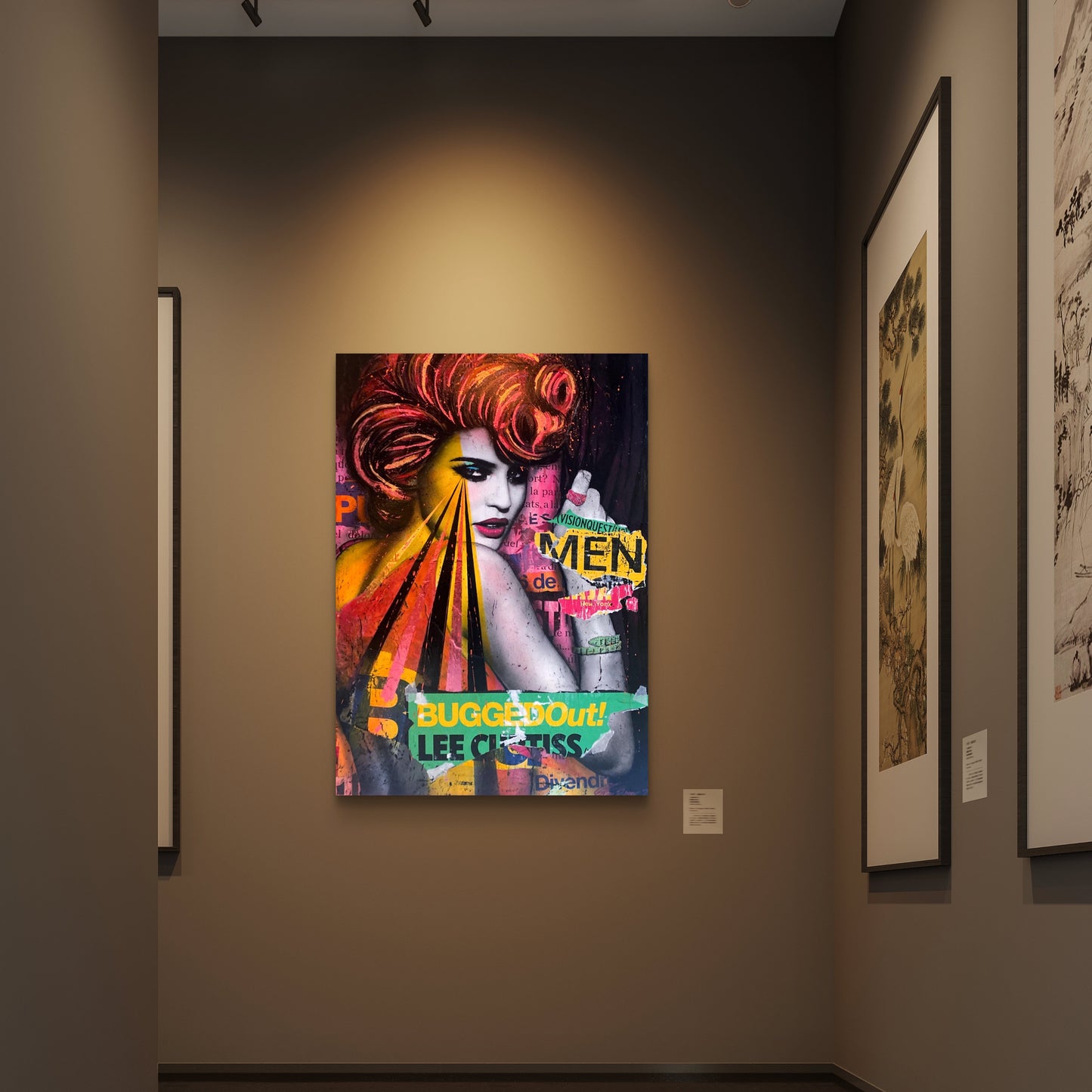 Popart Originaler av Fru Bugge - Store, Fargerike Malerier