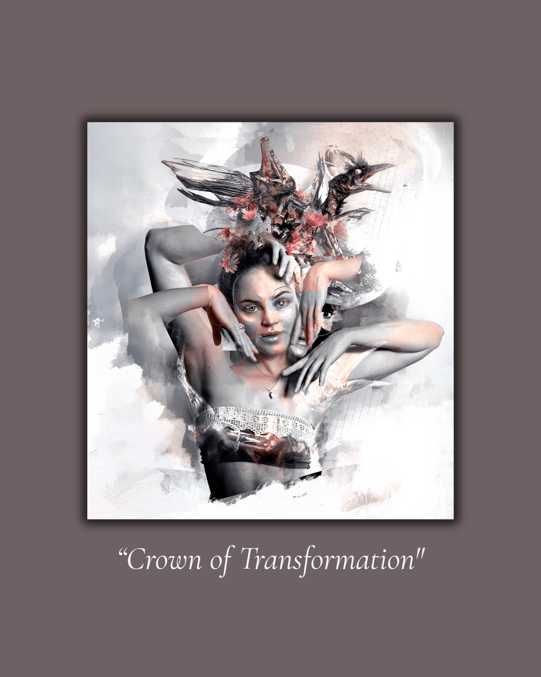 Bilde av "Crown of Transformation" – kunstverk av Eline Madsen laget av Eline Madsen, popart kunst fra Galleri2b