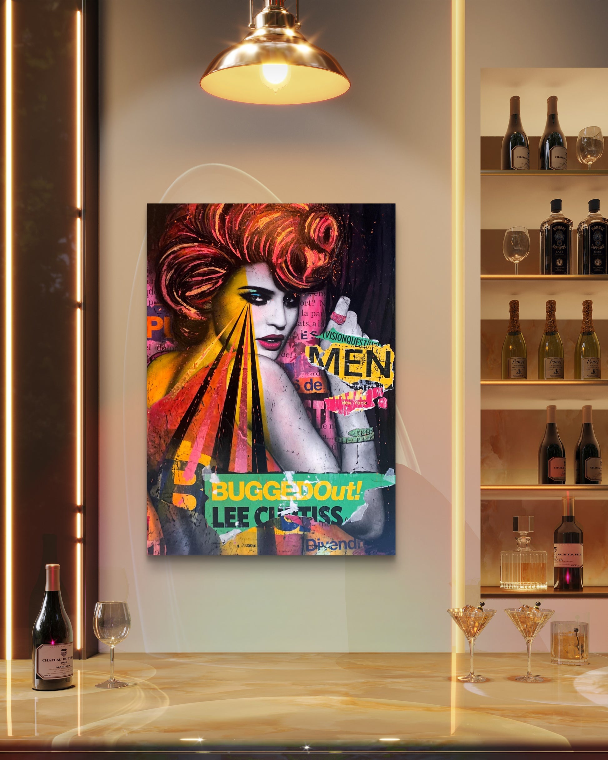Store Malerier av Fru Bugge: Unik Popart og Streetart