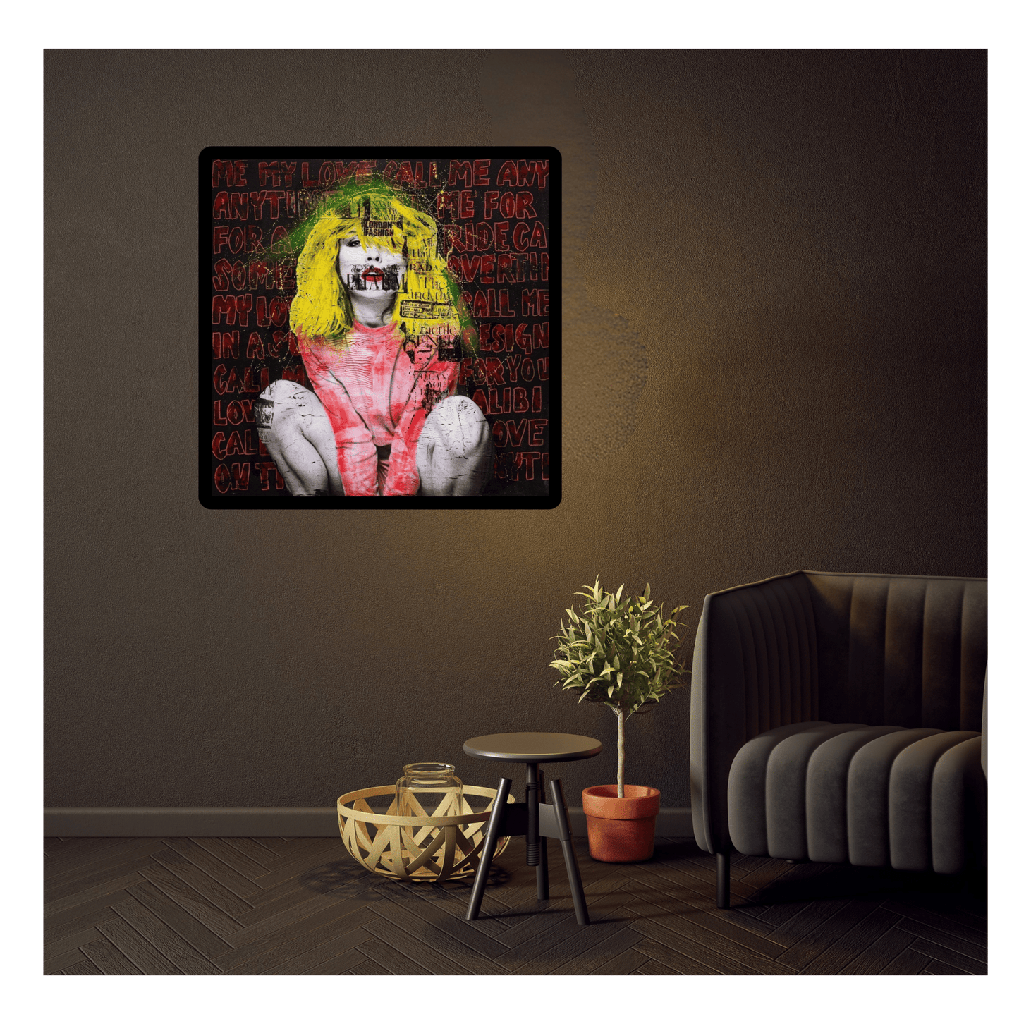 Bilde av Fru Bugge "Call me" Debbie Harry laget av Fru Bugge, popart kunst fra Galleri2b