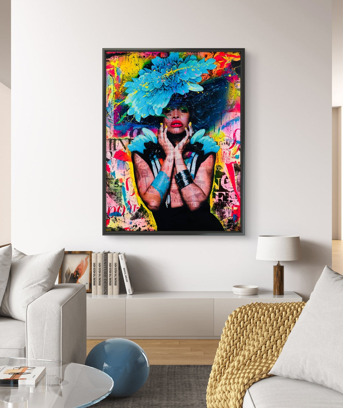 Bilde av Fru Bugge "Erykah" laget av Fru Bugge, popart kunst fra Galleri2b