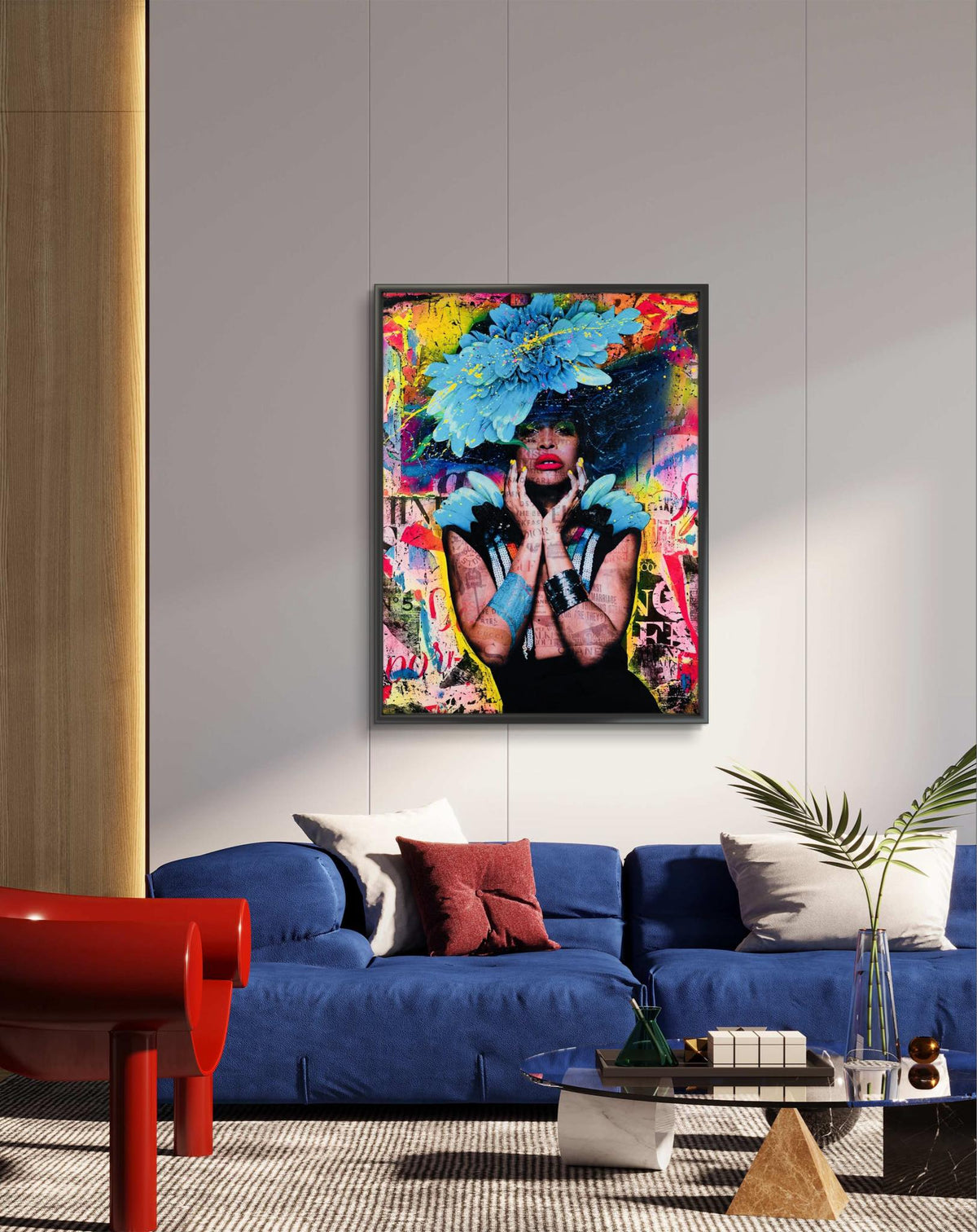 Bilde av Fru Bugge "Erykah" laget av Fru Bugge, popart kunst fra Galleri2b
