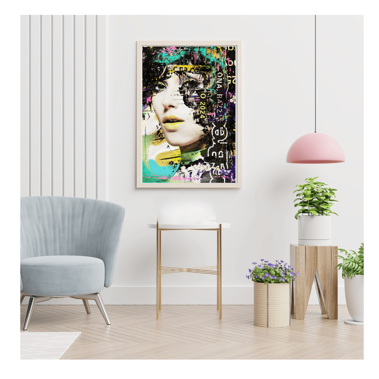 Bilde av Fru Bugge "Glitch" laget av Fru Bugge, popart kunst fra Galleri2b