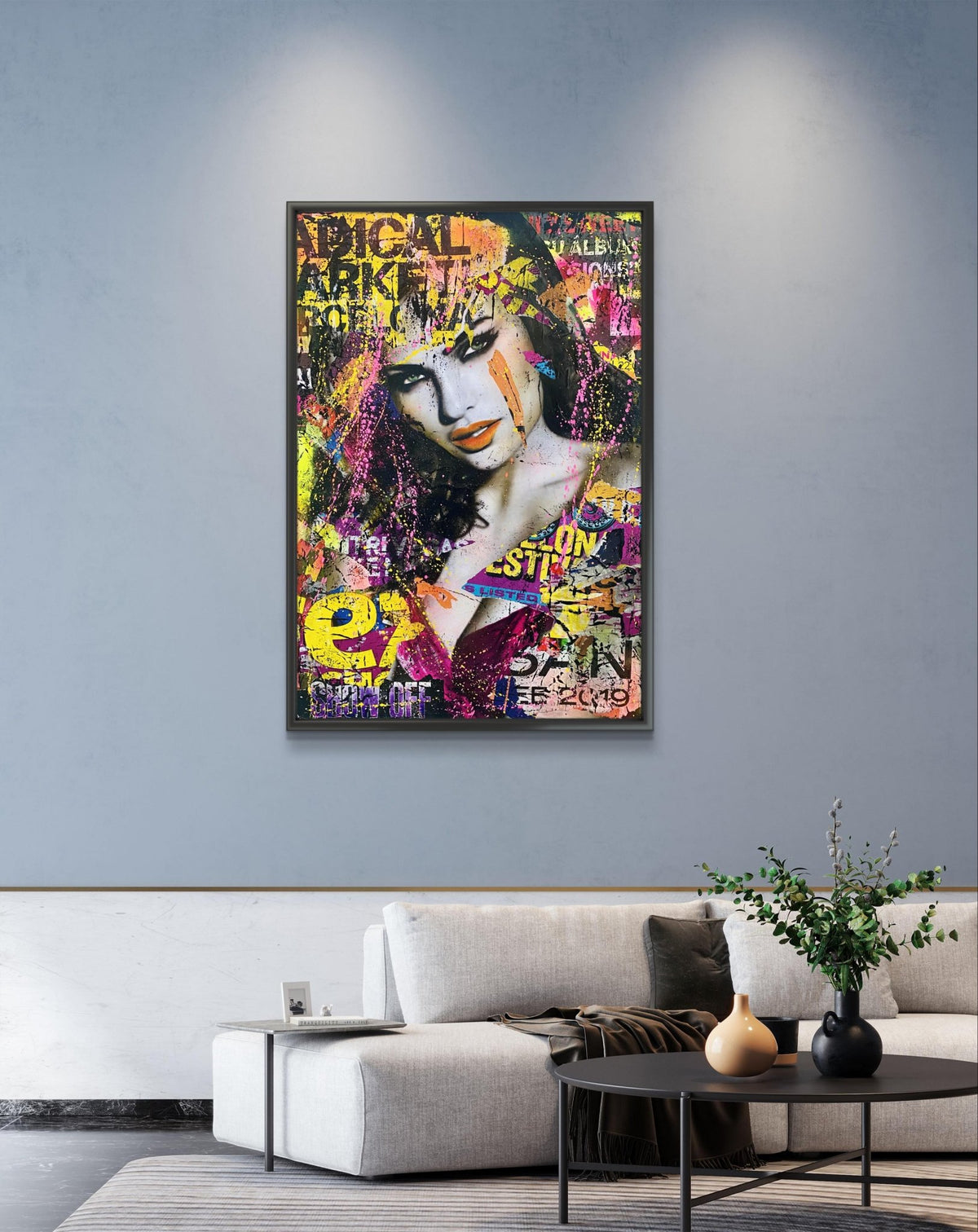 Bilde av Fru Bugge "SHOW OFF" NY 💋 laget av Fru Bugge, popart kunst fra Galleri2b