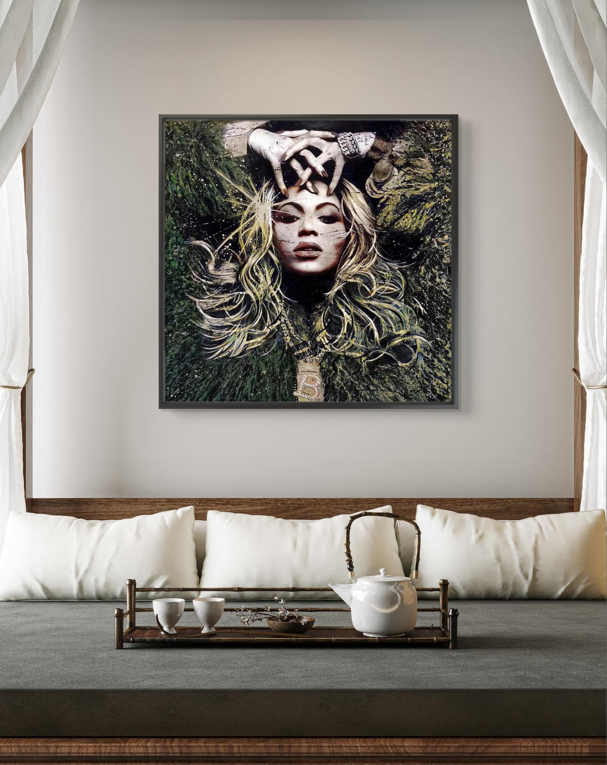 Bilde av Fru Bugge "Who runs the world" laget av Fru Bugge, popart kunst fra Galleri2b