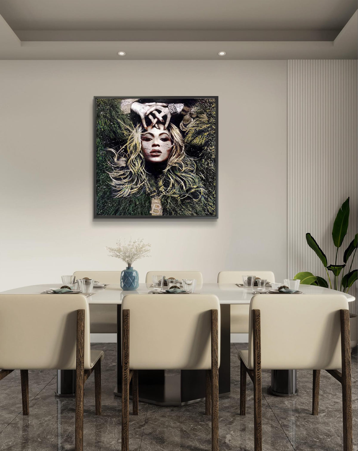Bilde av Fru Bugge "Who runs the world" laget av Fru Bugge, popart kunst fra Galleri2b