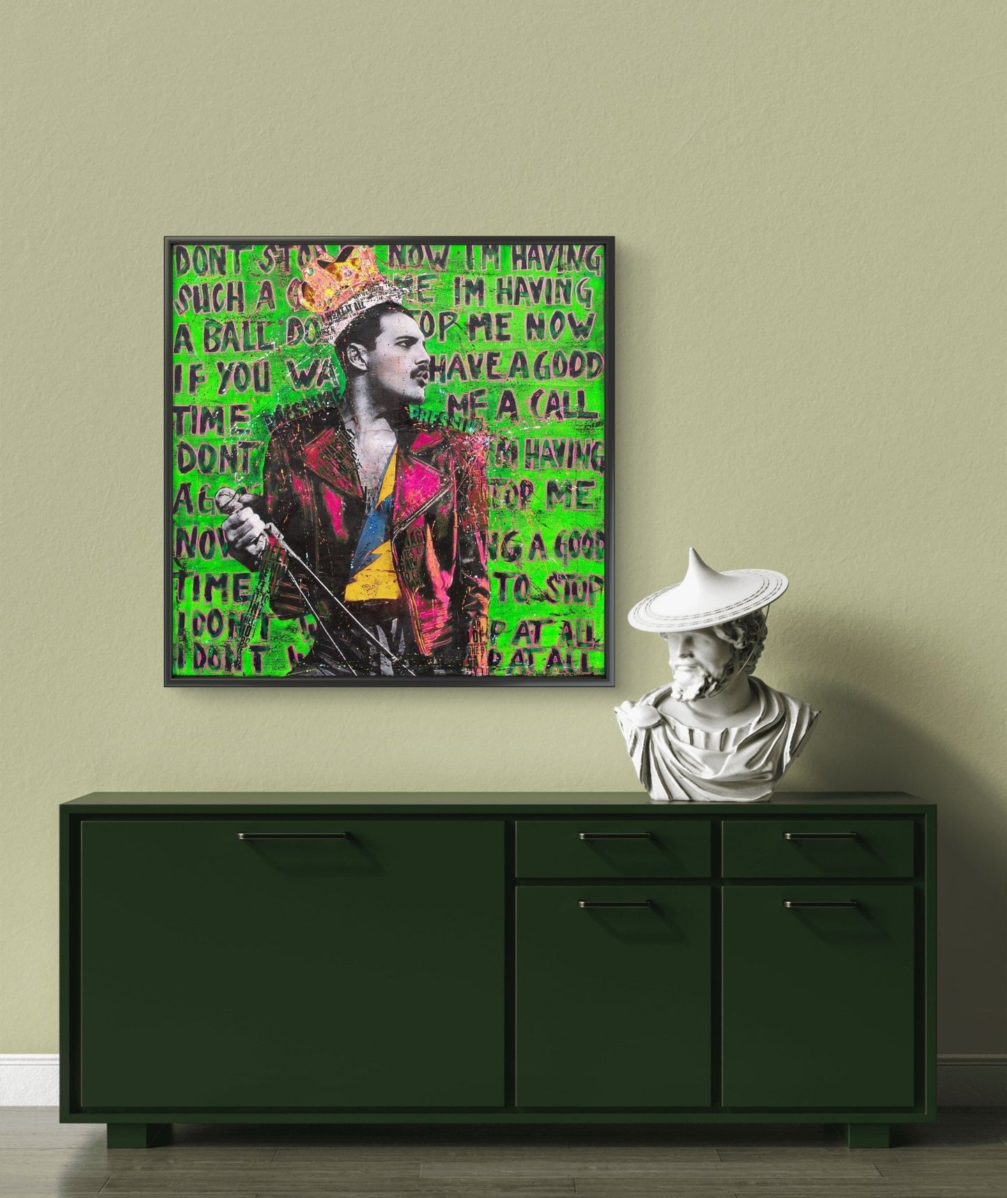 Bilde av Fru Bugge"DON´T STOP ME NOW 4" laget av Fru Bugge, popart kunst fra Galleri2b