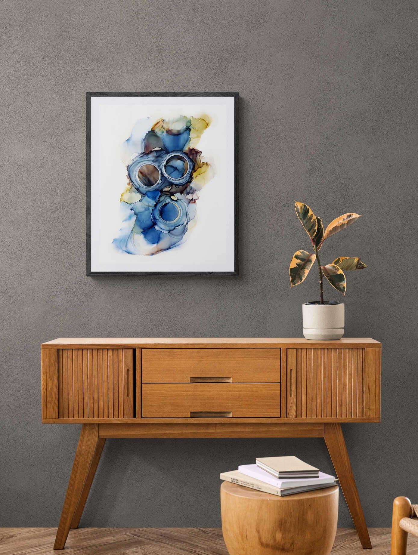 Bilde av Happy By Hilde - The Gasmask laget av Happy By Hilde, popart kunst fra Galleri2b