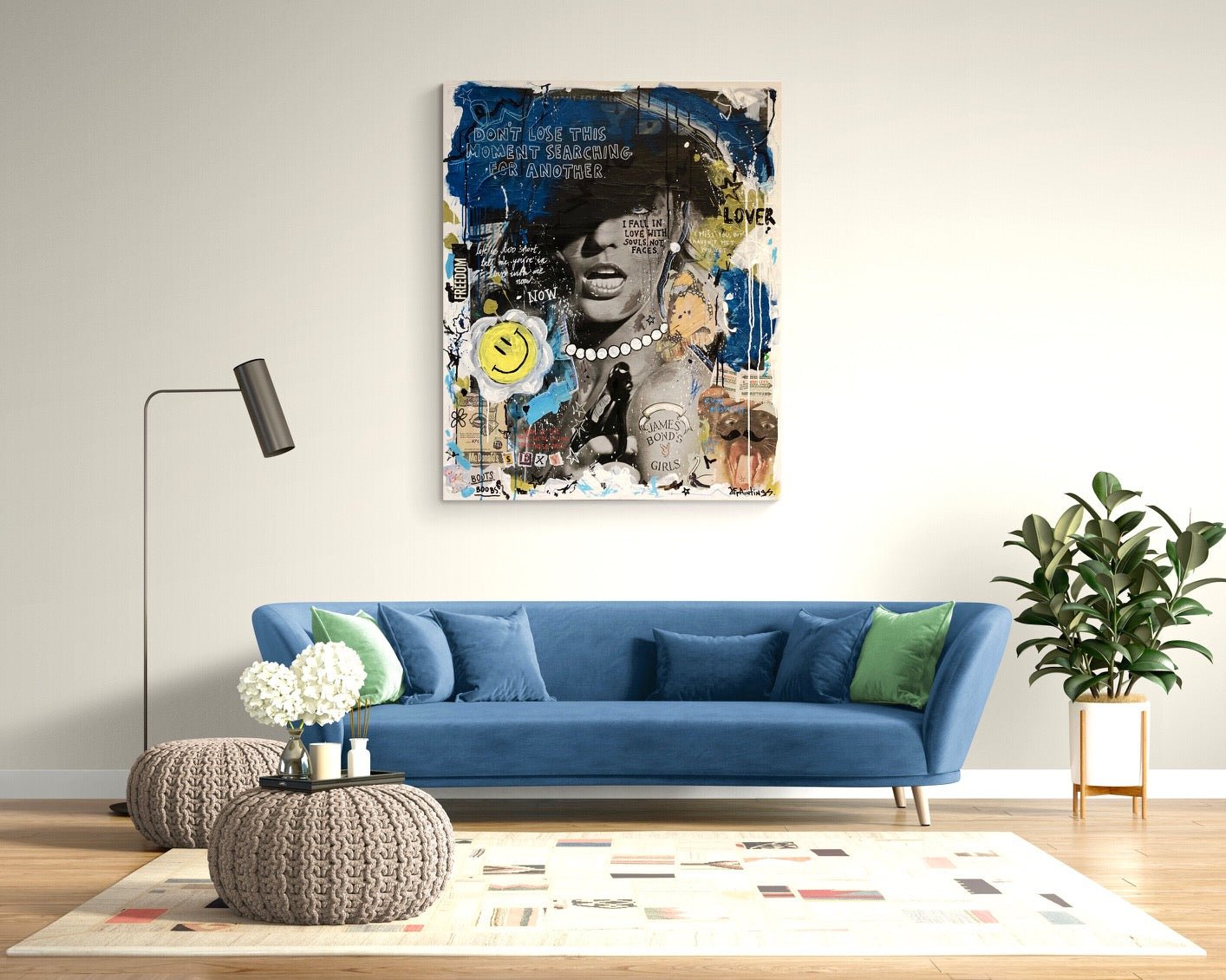 Bilde av JfPainting "007" Originalen laget av Julia Flak, popart kunst fra Galleri2b