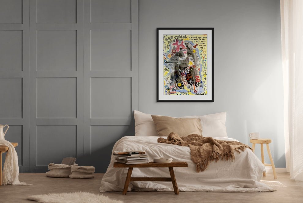 Bilde av JfPainting "Lucky" laget av Julia Flak, popart kunst fra Galleri2b