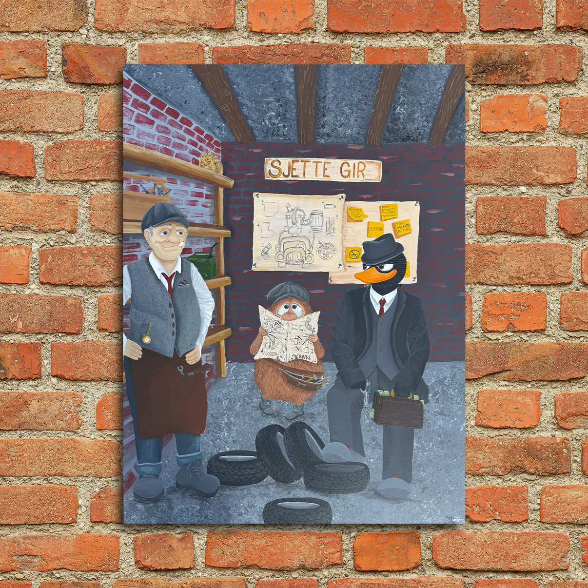 Bilde av Paintress Passion "Sjette Gir" laget av Paintress Passion, popart kunst fra Galleri2b