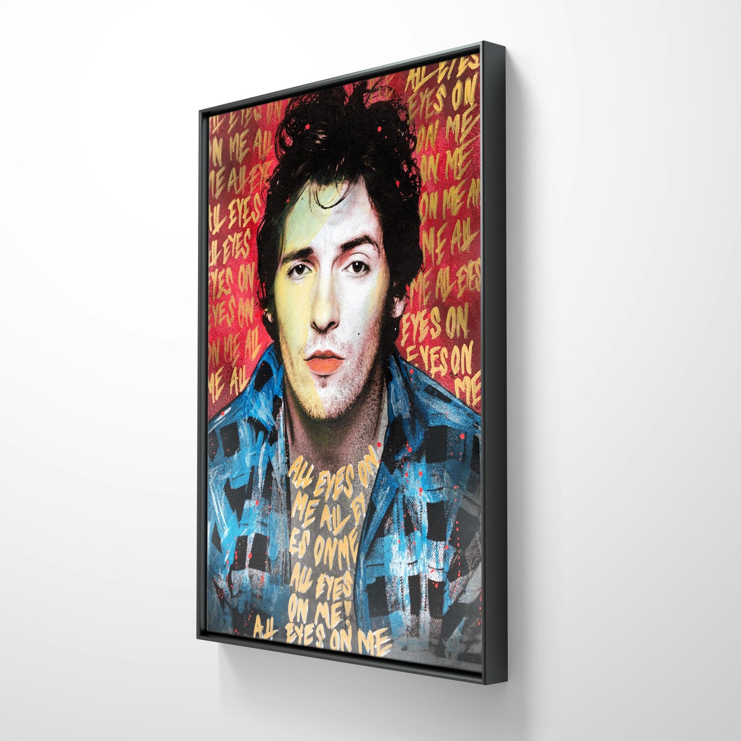 Popart av Fru Bugge. Fru Bugge er en av de beste i NOrge innenfor stilarten popart ig streetart. HUn har deltatt i mange utstillinger både i inn og utland. Galleri2b formidler originaler/store malerier av Fru BUgge
