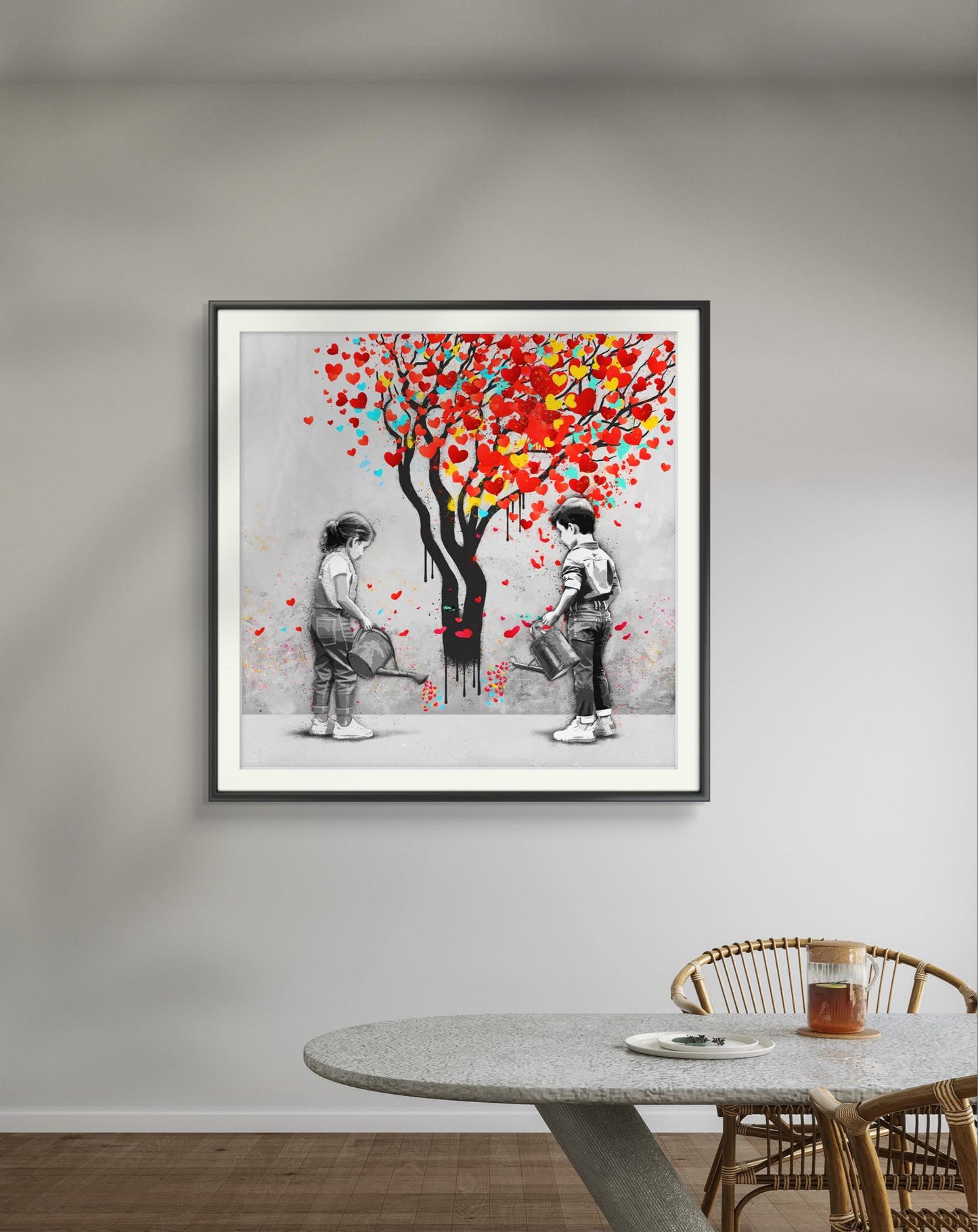 Bilde av Rino Larsen "Caring" laget av Rino Larsen, popart kunst fra Galleri2b