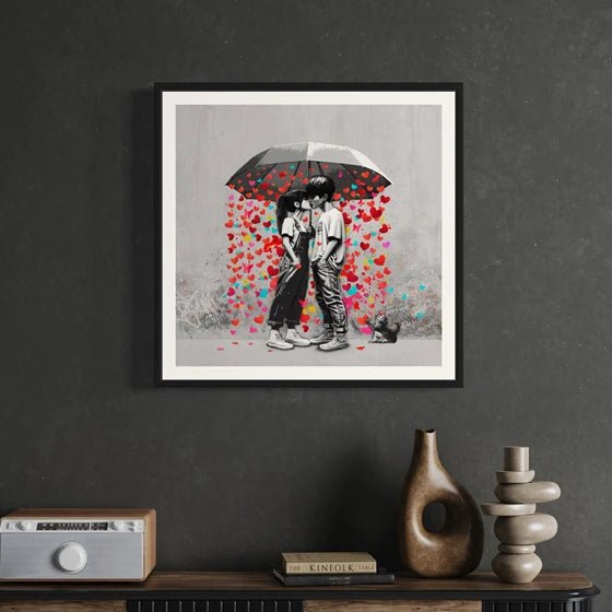 Bilde av Rino Larsen "Falling " laget av Rino Larsen, popart kunst fra Galleri2b