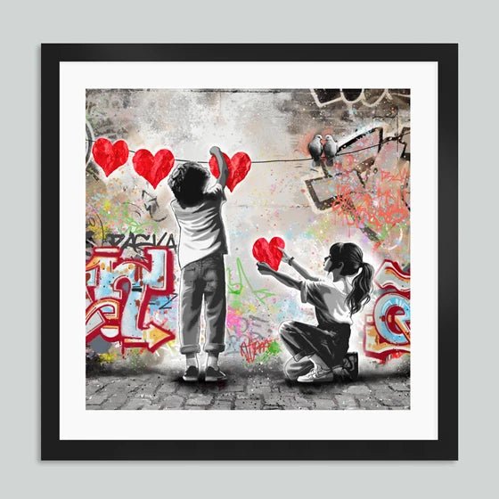 Bilde av Rino Larsen "Heartstring" laget av Rino Larsen, popart kunst fra Galleri2b