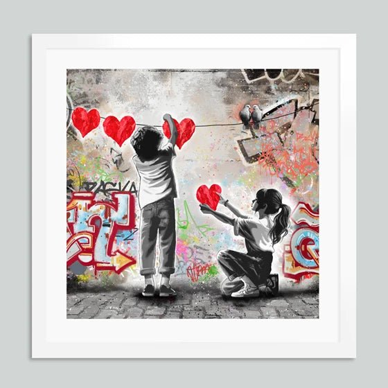 Bilde av Rino Larsen "Heartstring" laget av Rino Larsen, popart kunst fra Galleri2b