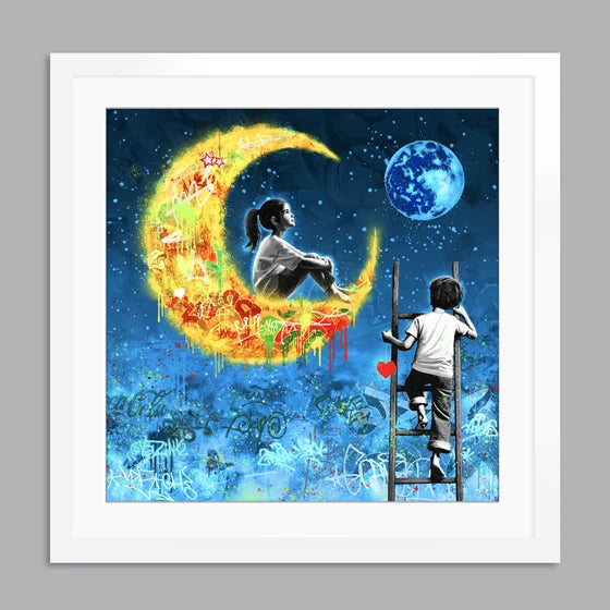 Her ser du trykket Stargaze i popart stil av kunstneren Rino Larsen