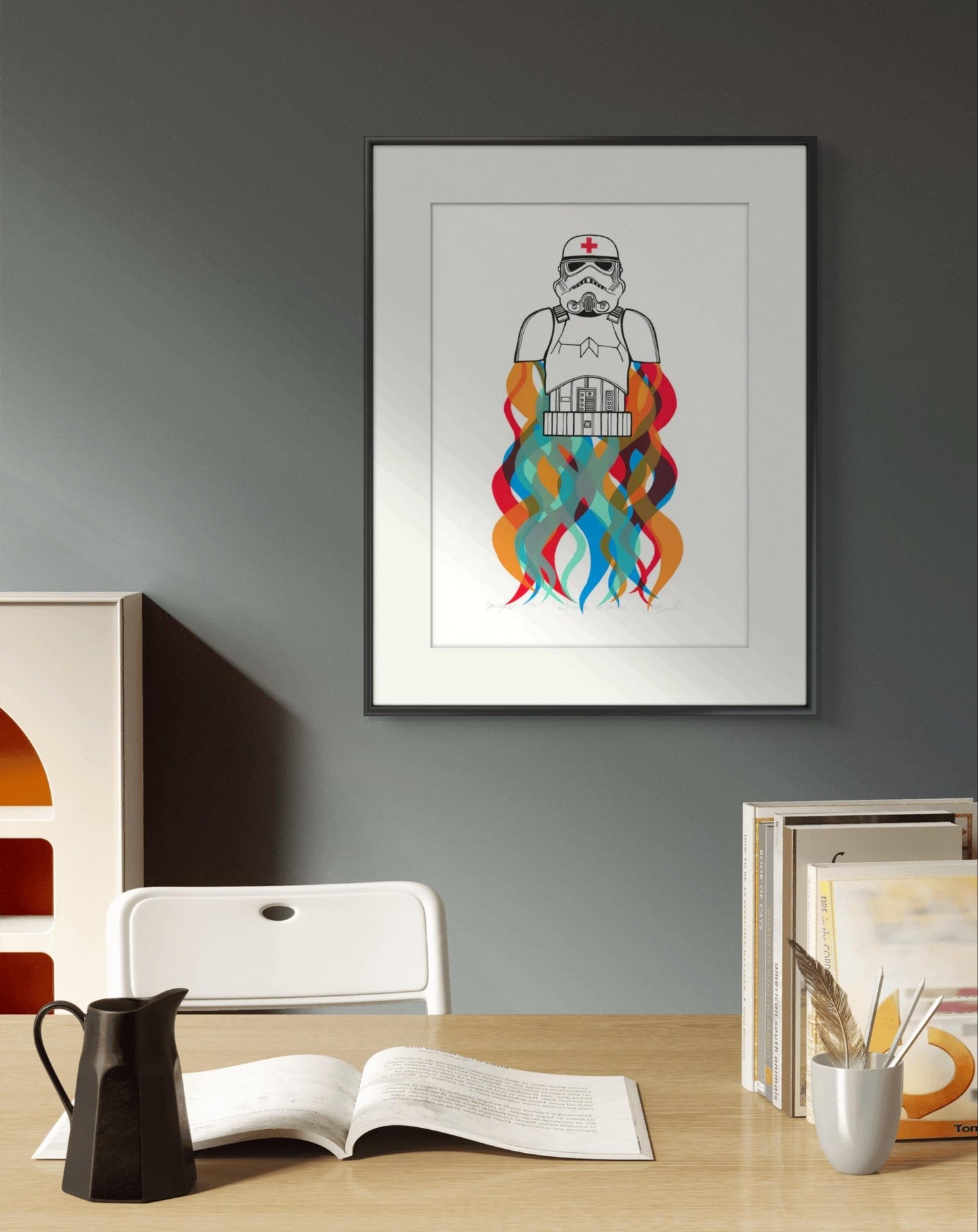 Bilde av Ronny Bank "Art makes nos ense" laget av Ronny Bank, popart kunst fra Galleri2b