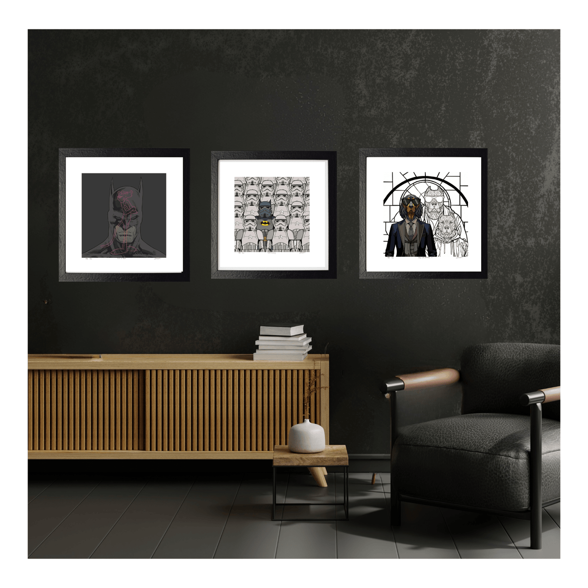 Bilde av Ronny Bank - "Bat in pink" - 2025 edition laget av Ronny Bank, popart kunst fra Galleri2b
