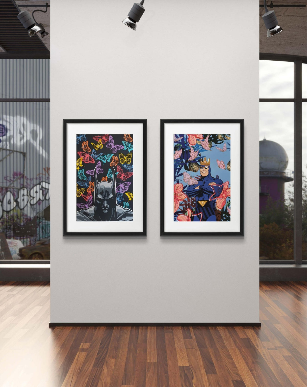 Bilde av Ronny Bank "Butterflyman" - Colour edition laget av Ronny Bank, popart kunst fra Galleri2b