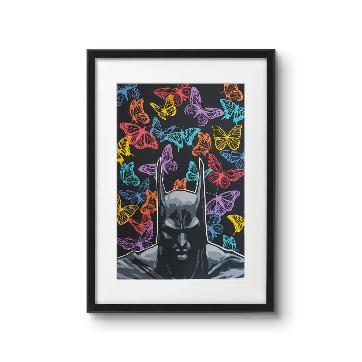 Bilde av Ronny Bank "Butterflyman" - Colour edition laget av Ronny Bank, popart kunst fra Galleri2b
