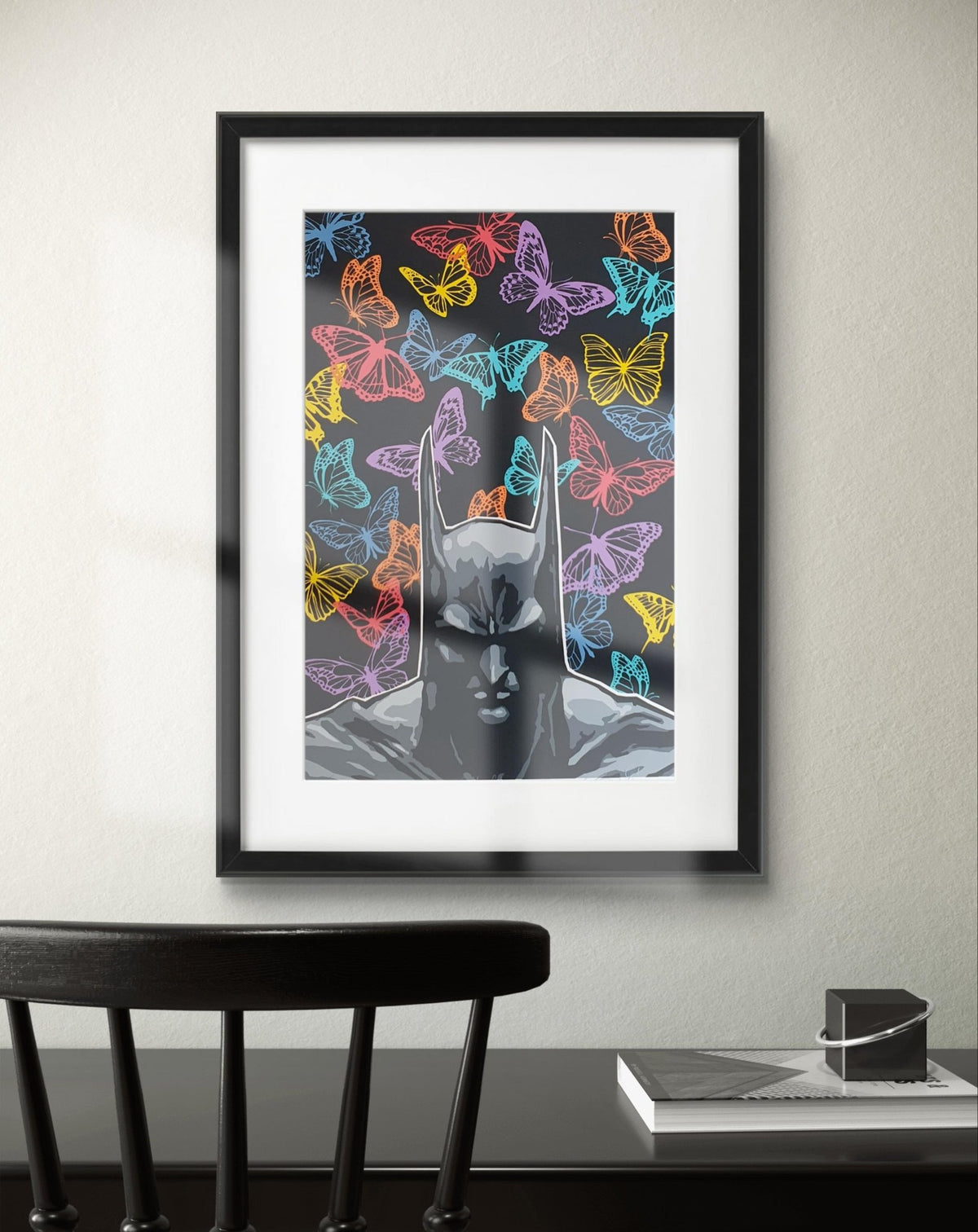 Bilde av Ronny Bank "Butterflyman" - Colour edition laget av Ronny Bank, popart kunst fra Galleri2b