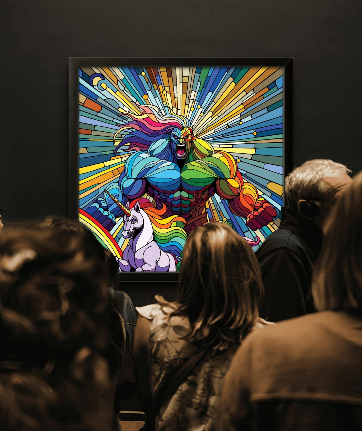 Bilde av Ronny Bank "Gaylord" 90X90cm laget av Ronny Bank, popart kunst fra Galleri2b