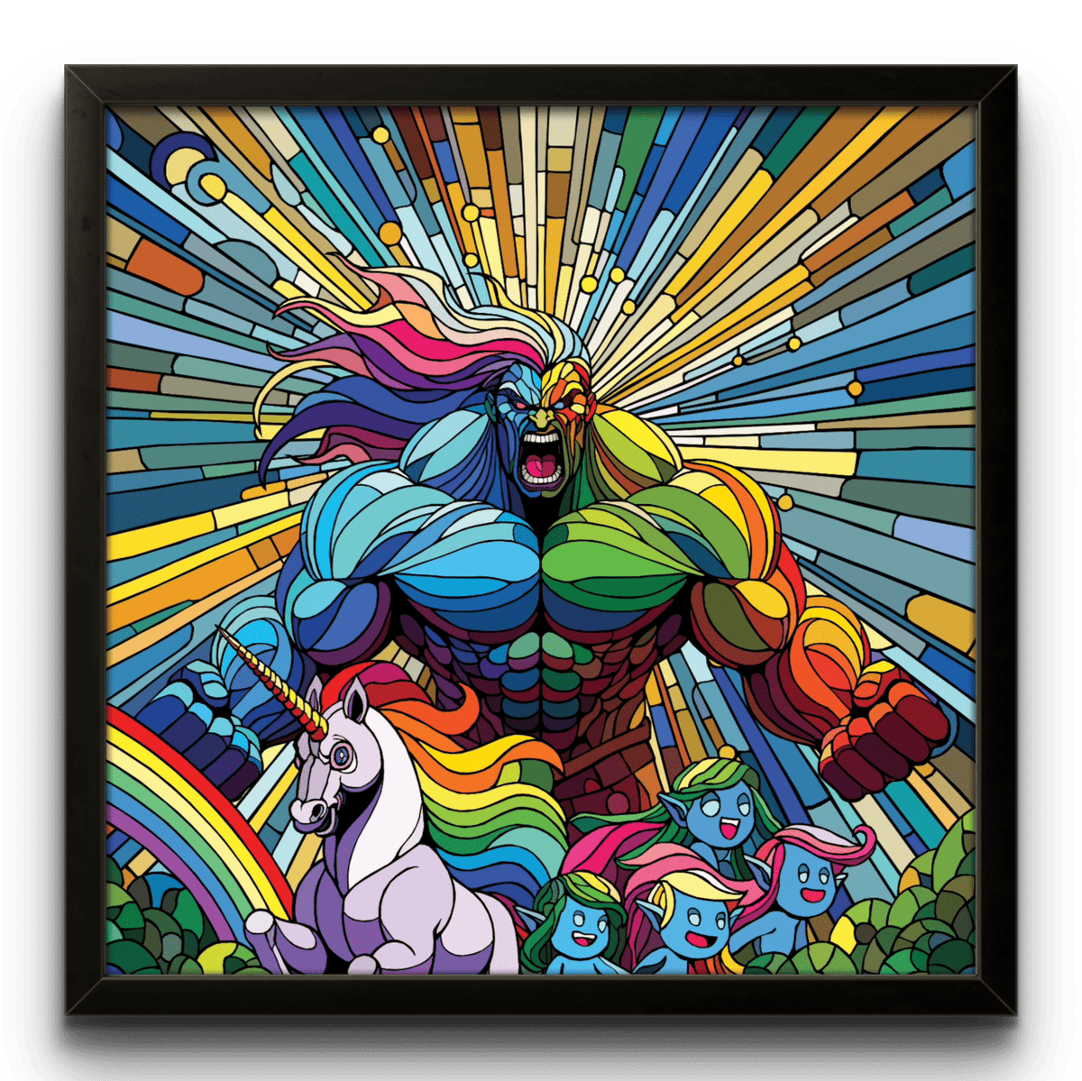 Bilde av Ronny Bank "Gaylord" 90X90cm laget av Ronny Bank, popart kunst fra Galleri2b