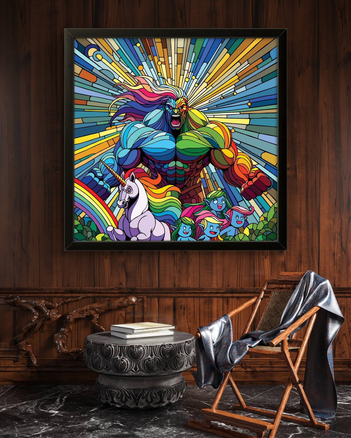 Bilde av Ronny Bank "Gaylord" 90X90cm laget av Ronny Bank, popart kunst fra Galleri2b