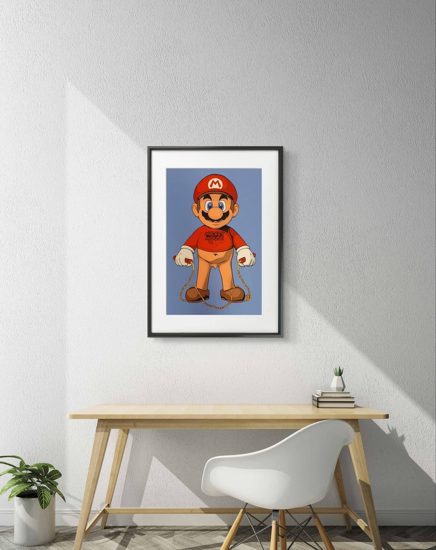 Bilde av Ronny Bank "Hoppe hoppetau?" laget av Ronny Bank, popart kunst fra Galleri2b