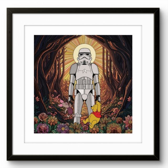 Bilde av Ronny Bank "It's Teddytime" 50x50cm laget av Ronny Bank, popart kunst fra Galleri2b