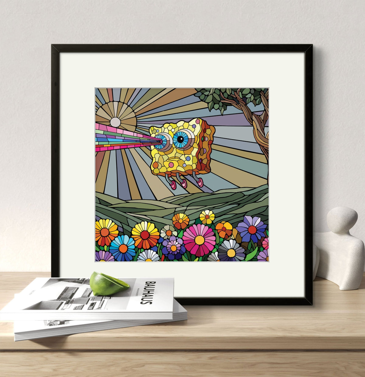 Bilde av Ronny Bank "Lost" 15X15cm laget av Ronny Bank, popart kunst fra Galleri2b