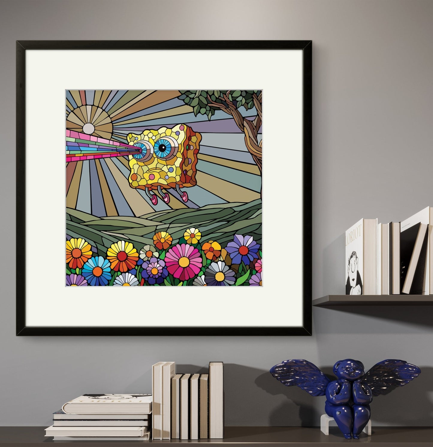 Bilde av Ronny Bank "Lost" 15X15cm laget av Ronny Bank, popart kunst fra Galleri2b