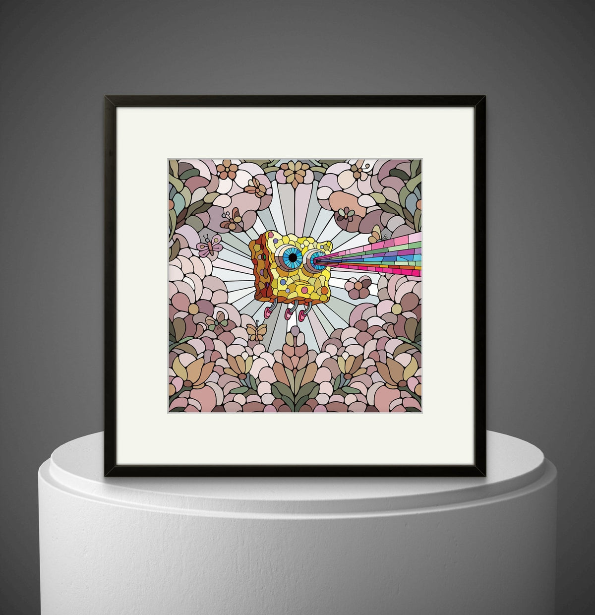 Bilde av Ronny Bank "Lost Again" 15X15cm laget av Ronny Bank, popart kunst fra Galleri2b