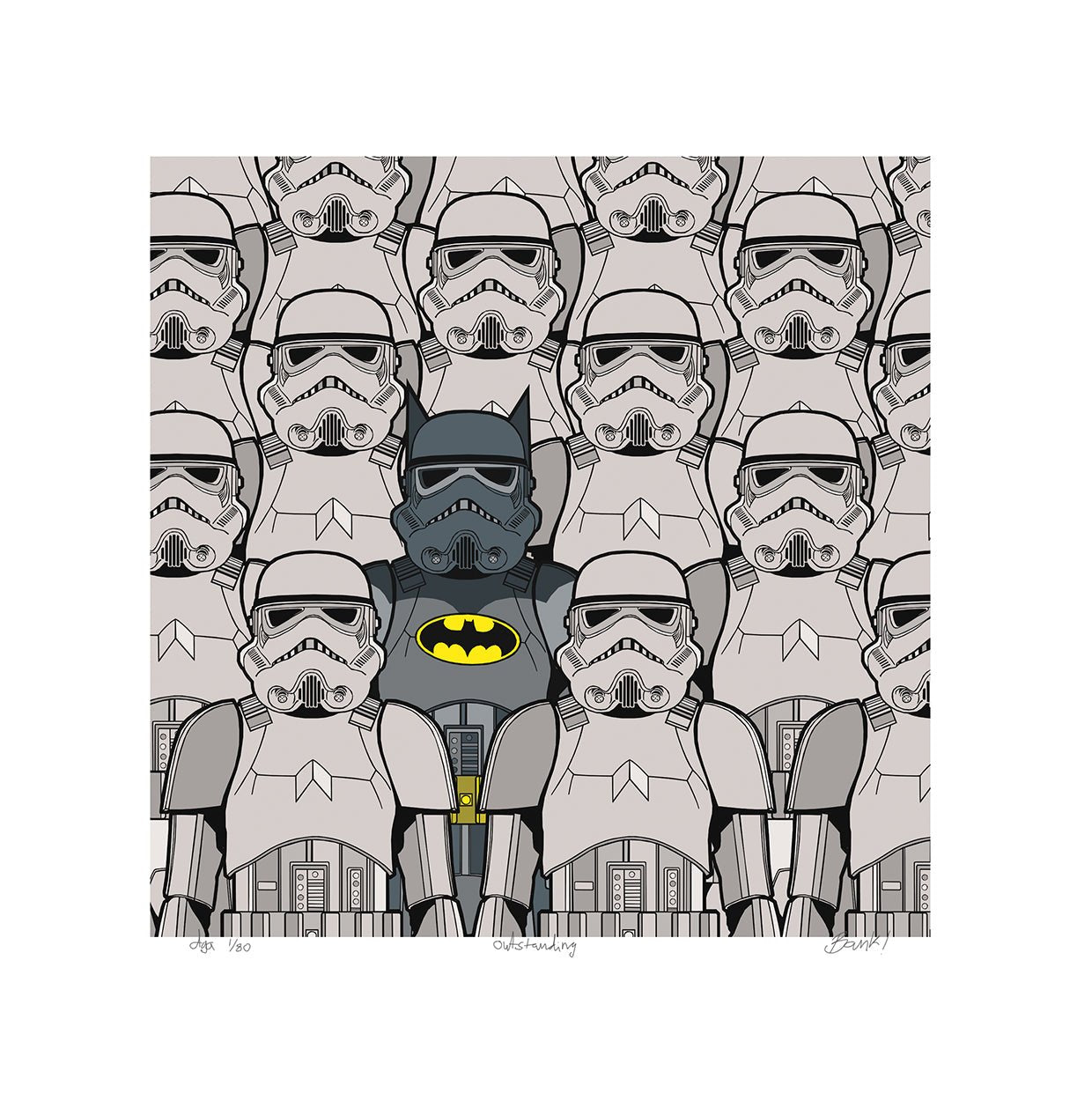 Bilde av Ronny Bank - "Outstanding" - 2025 edition laget av Ronny Bank, popart kunst fra Galleri2b