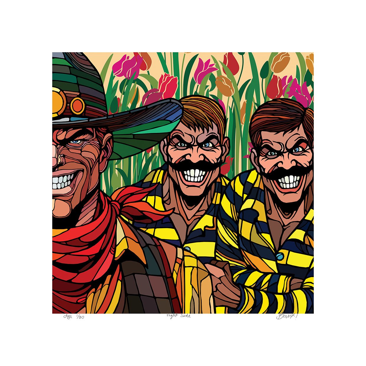 Bilde av Ronny Bank - "Right side" - 2025 edition laget av Ronny Bank, popart kunst fra Galleri2b
