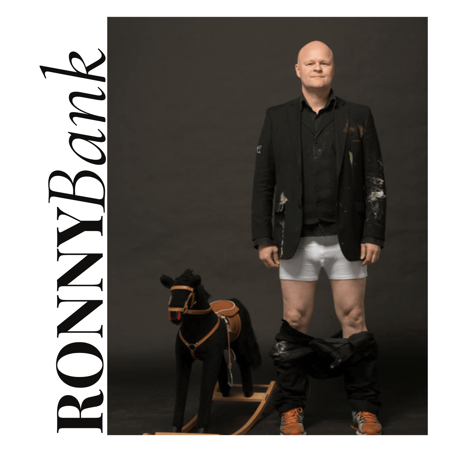 Bilde av Ronny Bank "Somewhere over the rainbow" 50X50cm laget av Ronny Bank, popart kunst fra Galleri2b